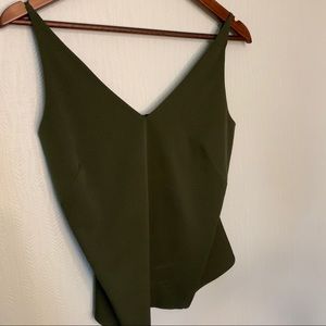Banana Republic Strappy Hunter Green Tank XS